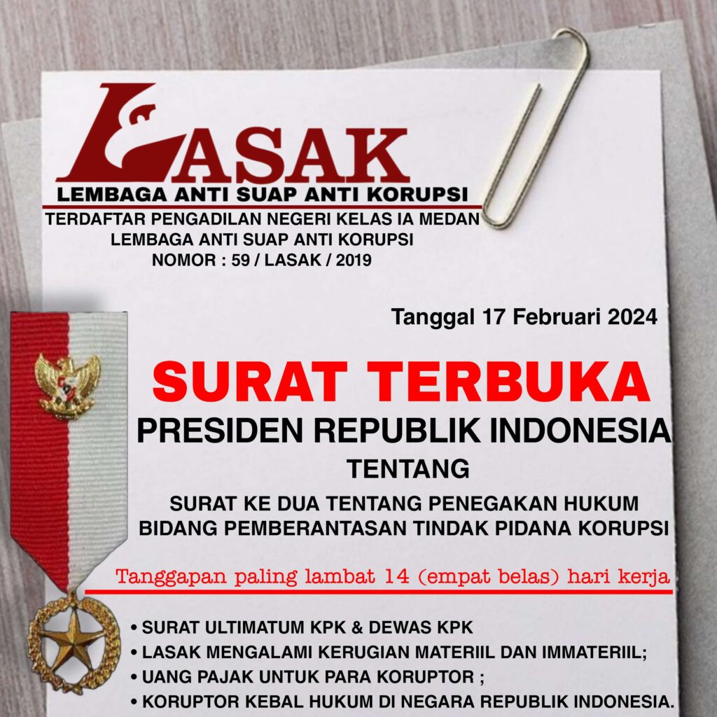 Surat Terbuka Presiden Republik Indonesia Dan Surat Ultimatum Komisi Pemberantasan Korupsi Dan 5003